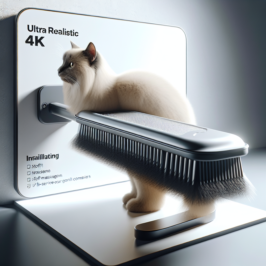 Brosse Auto-Toilettante Murale - Future Animal - Accessoire Premium pour Animaux