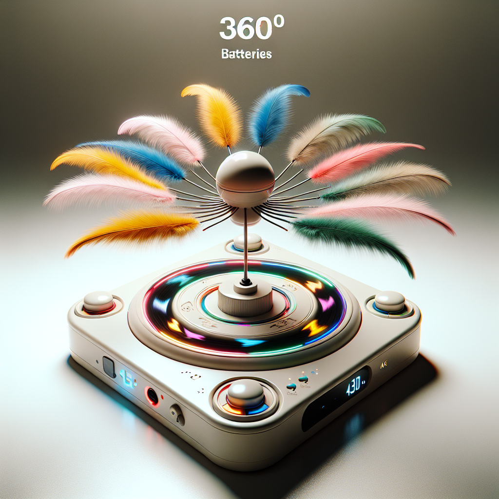 Jouet Interactif Plumes Rotatives - Future Animal - Accessoire Premium pour Animaux